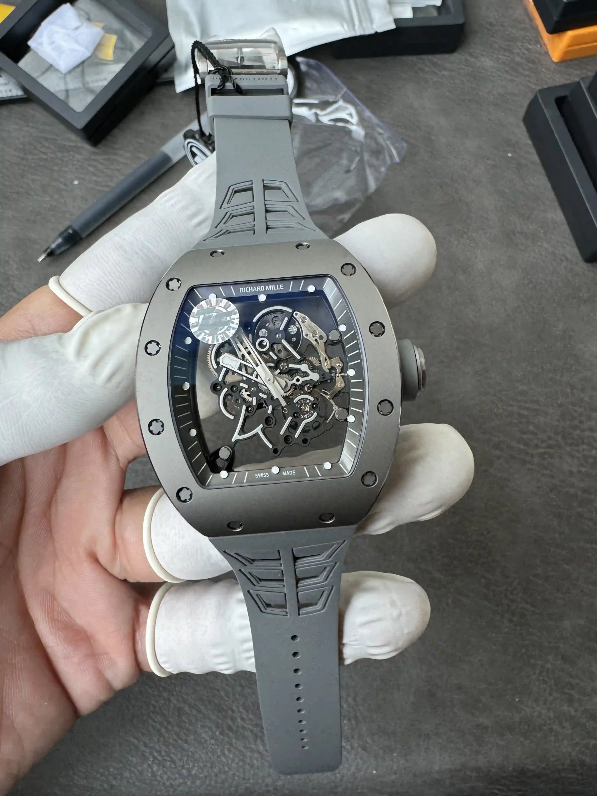ZF RM055 Titanium Carbide Skeleton Dial Super Clone