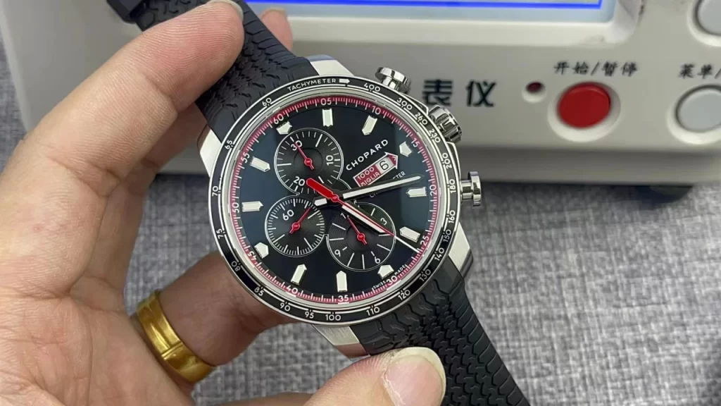 V7F Mille Miglia 168571 SS Black Dial Rubber Strap 7750